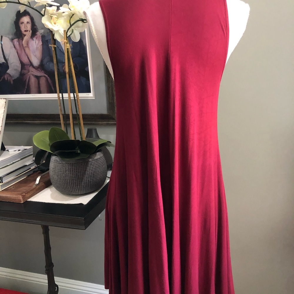 UO Silence + Noise Swingy Tank Dress Red Small - Picture 8 of 8